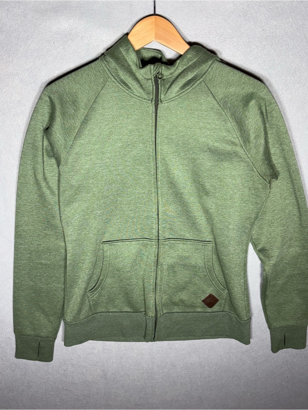 Burton Olive Green Zip Hoodie. Mtn Dew Collab